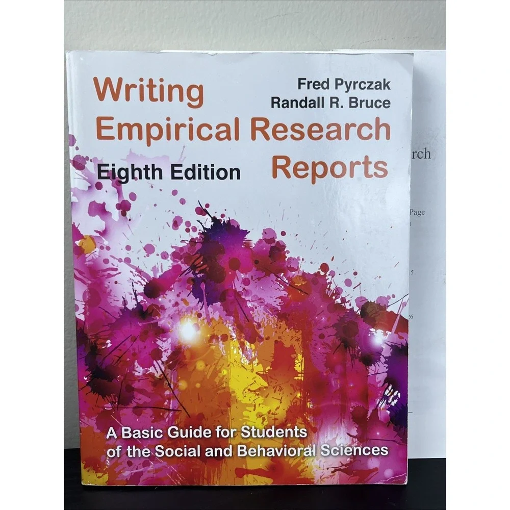 Writing Empirical‎ Research Reports Pyrczak Galvan Paperback Research Methods